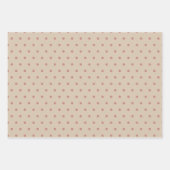 クリスマスボ素朴ーホパターンギフトラップ ラッピングペーパーシート (正面3)