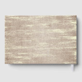 クリスマスボ素朴ーホフローラブルゴーニュ金ゴールドバーラップ ゲストブック (裏面)