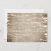 クリスマスボ素朴ーホフローラブルゴーニュ金ゴールドバーラップ セーブザデート (裏面)