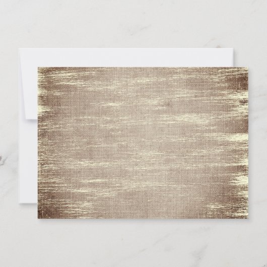 クリスマスボ素朴ーホフローラブルゴーニュ金ゴールドバーラップ セーブザデート (裏面)