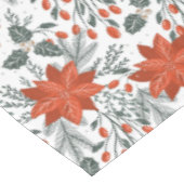 クリスマスポインセチアのシームレスパターン テーブルクロス (アングル)