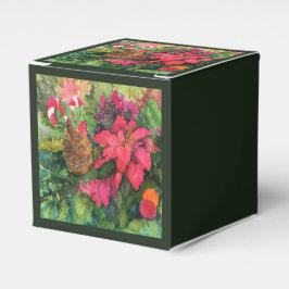 クリスマスポインセチアオリジナルウォーター絵を描カラー フェイバーボックス