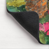 クリスマスポインセチアオリジナルウォーター絵を描カラー マウスパッド (コーナー)