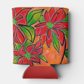 クリスマスポインセチアクーラーボックス 缶クーラー (裏面)