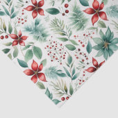 クリスマスポインセチアティッシュペーパー 薄葉紙 (詳細)