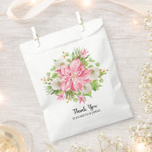 クリスマスポインセチアフローラホリデイ フェイバーバッグ (クリップ留めされた状態)