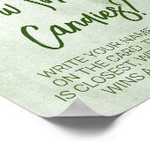 クリスマスポインセチア中立ベビーシャワーゲーム ポスター (角)