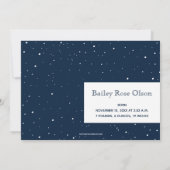 クリスマスポインセチア写真誕生のお知らせ シーズンカード (裏面)