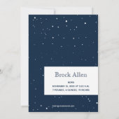 クリスマスポインセチア写真誕生のお知らせ シーズンカード (裏面)