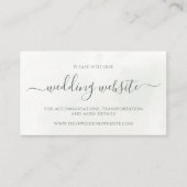 クリスマスポインセチア冬の結婚緑 エンクロージャーカード (正面)