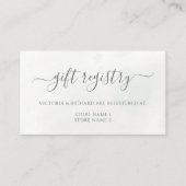 クリスマスポインセチア冬の結婚緑 エンクロージャーカード (正面)