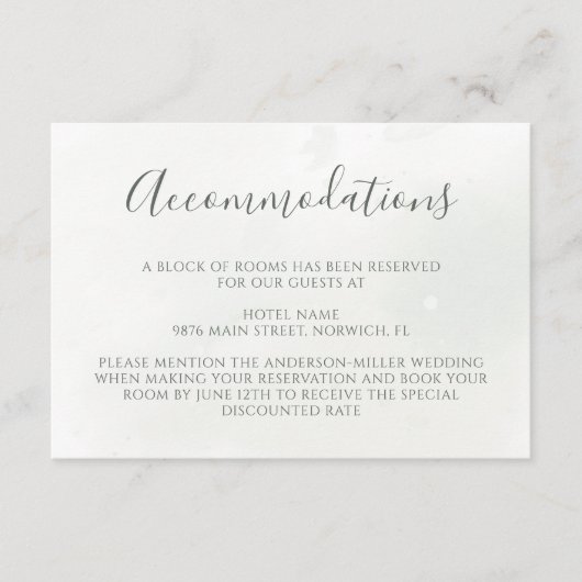 クリスマスポインセチア冬の結婚緑 エンクロージャーカード (正面)