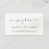 クリスマスポインセチア冬の結婚緑 エンクロージャーカード (正面)