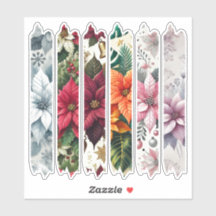 クリスマスポインセチア和紙テーププランナーシール