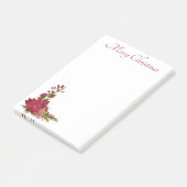 クリスマスポインセチア投稿ノート ポストイット (アングル)