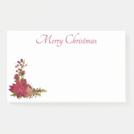 クリスマスポインセチア投稿ノート ポストイット