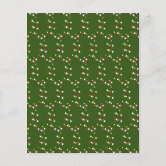 クリスマスポインセチア招待状レッド金ゴールドシック (裏面)