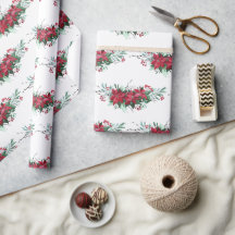 クリスマスポインセチア植物模様