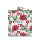 クリスマスポインセチア模様 フラスク (裏面)