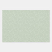 クリスマスポインセチア水の色の手絵を描形 ラッピングペーパーシート (正面2)