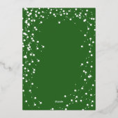 クリスマスポインセチア箔ギフトカードホルダー 箔シーズンカード (裏面)