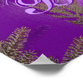 クリスマスポインセチア紫ブリスII ポスター (角)