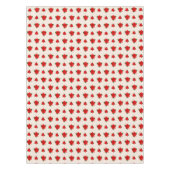 クリスマスポインセチア花オンライトベージュ テーブルクロス (正面)