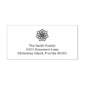 クリスマスポインセチア花 セルフインキングスタンプ (デザイン)