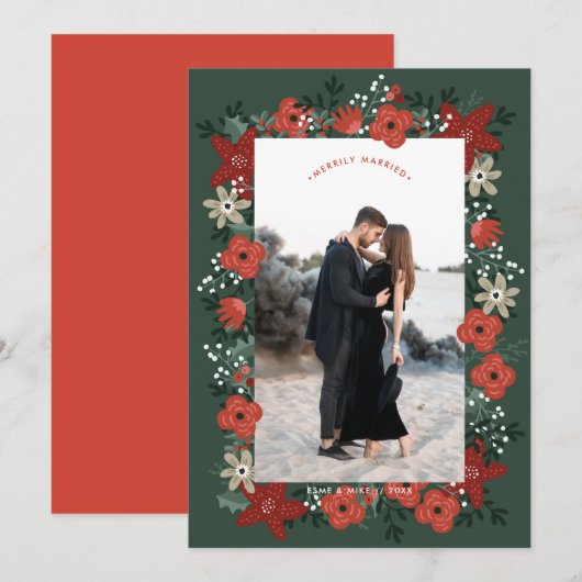 クリスマスポインセチア葉 (正面/裏面)