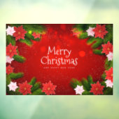 クリスマスポインセチア ウィンドウサイン (シート3)