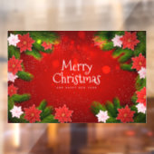 クリスマスポインセチア ウィンドウサイン (シート2)