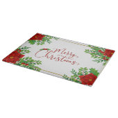 クリスマスポインセチア カッティングボード (角)