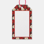 クリスマスポインセチア ギフトタグ (裏面)