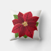 クリスマスポインセチア クッション (裏面)