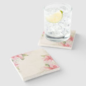 クリスマスポインセチア・コースター ストーンコースター (横)