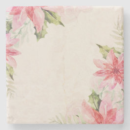 クリスマスポインセチア・コースター ストーンコースター