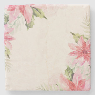 クリスマスポインセチア・コースター ストーンコースター