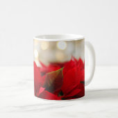 クリスマスポインセチア コーヒーマグカップ (正面右)