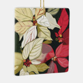 クリスマスポインセチア セラミックオーナメント (右)