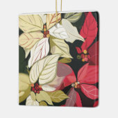 クリスマスポインセチア セラミックオーナメント (左)