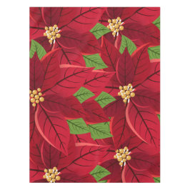 クリスマスポインセチア テーブルクロス