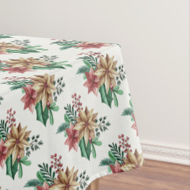 クリスマスポインセチア テーブルクロス