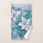 クリスマスポインセチア バスタオルセット (ハンドタオル)