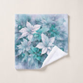 クリスマスポインセチア バスタオルセット (ウォッシュタオル)