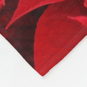 クリスマスポインセチア フリースブランケット (角)