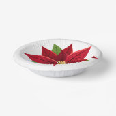 クリスマスポインセチア ペーパーボウル (傾斜あり)