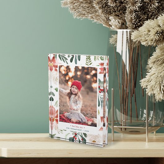 クリスマスポインセチア |ホリデーフォトブロック フォトブロック