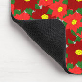 クリスマスポインセチア マウスパッド (コーナー)