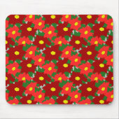 クリスマスポインセチア マウスパッド (正面)