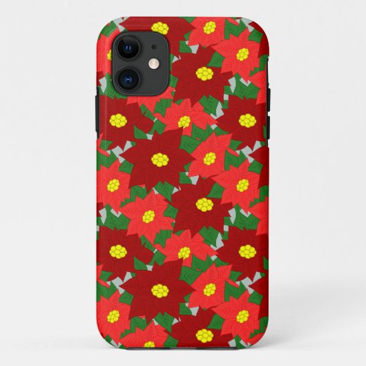 クリスマスポインセチア Case-Mate iPhoneケース (裏面)